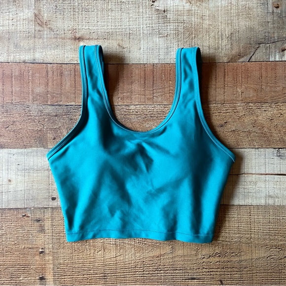 Fashion Nova Sport Crop Tank Teal M - Picture 1 of 7